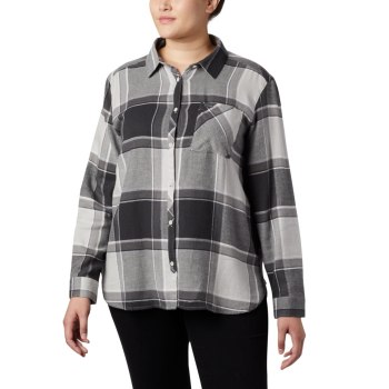 Dámské Košile Columbia Simply Put II Flannel Plus Size Tmavě Šedé XJQBIY091